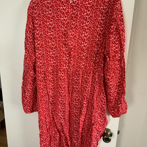 Boden Red Floral Pattern Dress - Picture 3 of 3